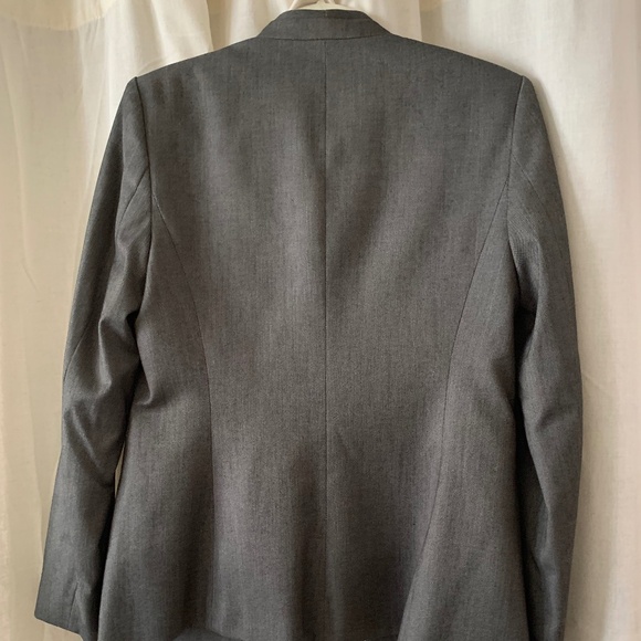 Calvin Klein Charcoal One-Button Lux Blazer Women’s Size 6 - Picture 2 of 10